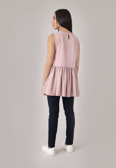 Sleeveless Peplum Blouse