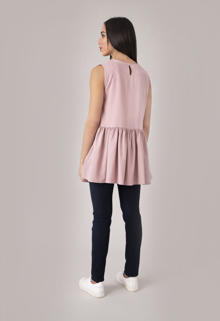 Sleeveless Peplum Blouse