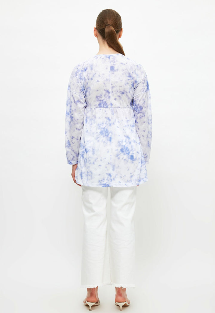 Printed Knitted Tunic Dress