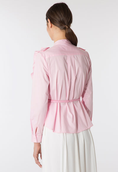 Frilled Pink Blouse