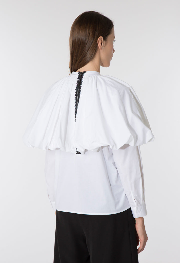 Balloon Yoke Blouse