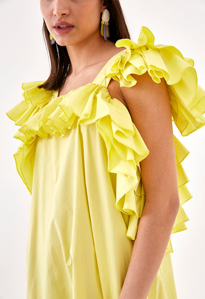 Layered Ruffle Dress