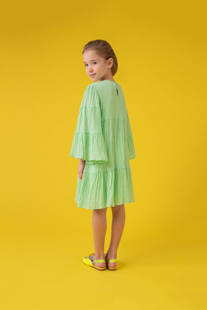 Tiered Bell Sleeve Dress