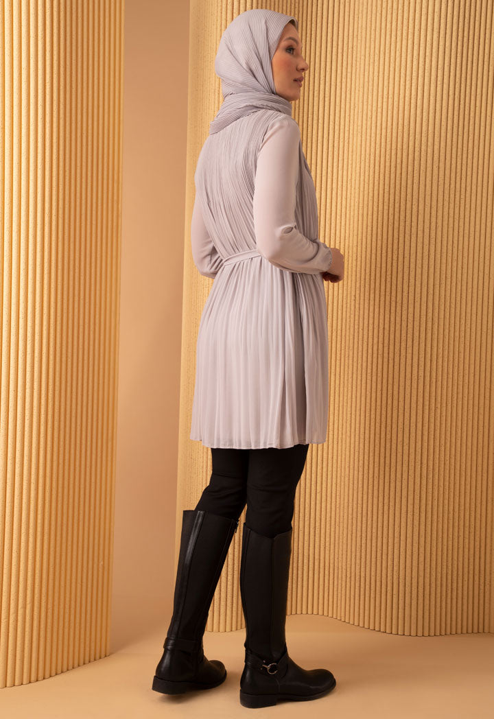 Pleated Elasticated Neck Top