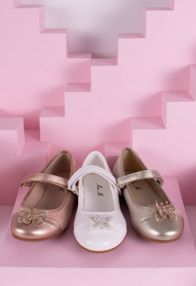 Butterfly Accent Flat Shoes