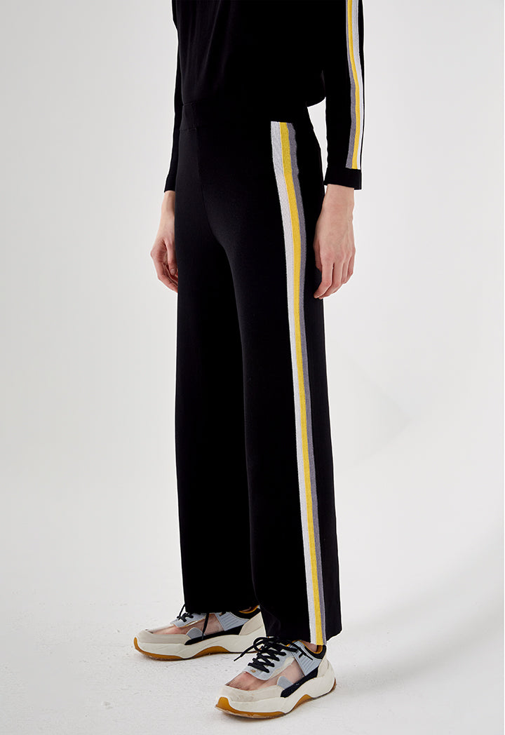 Knitted Side Tape Contrast Trouser