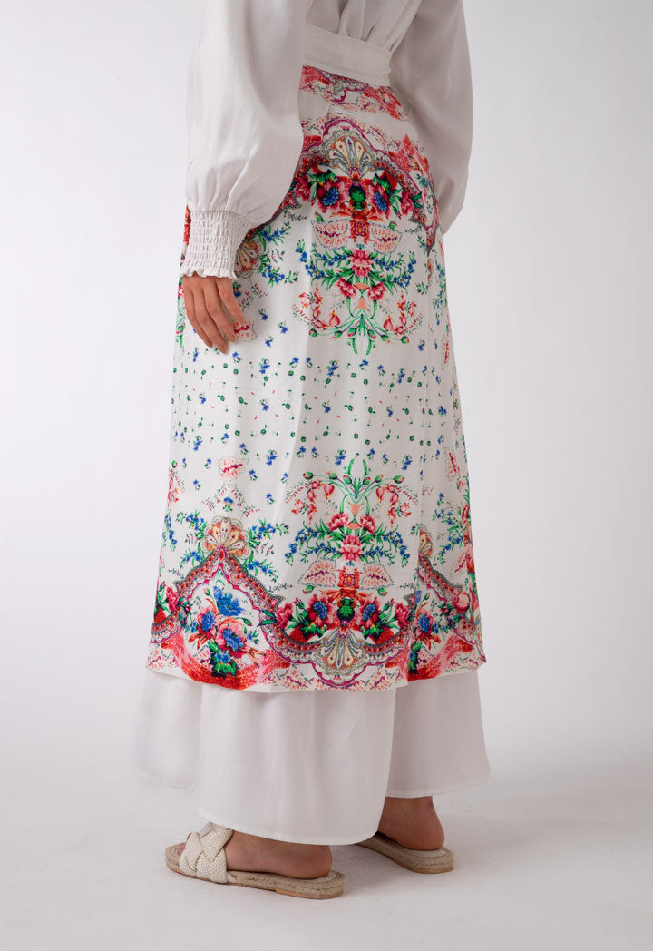 Printed Open Skirt