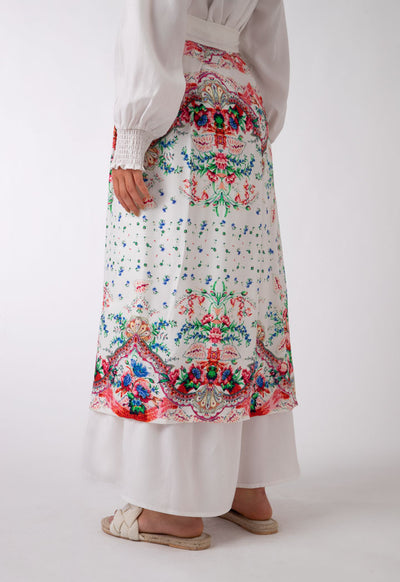 Printed Open Skirt