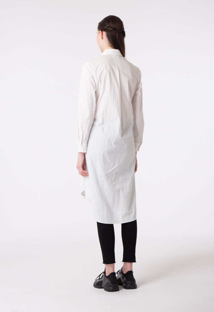 High Low Drawstring Waist Dress - Fresqa