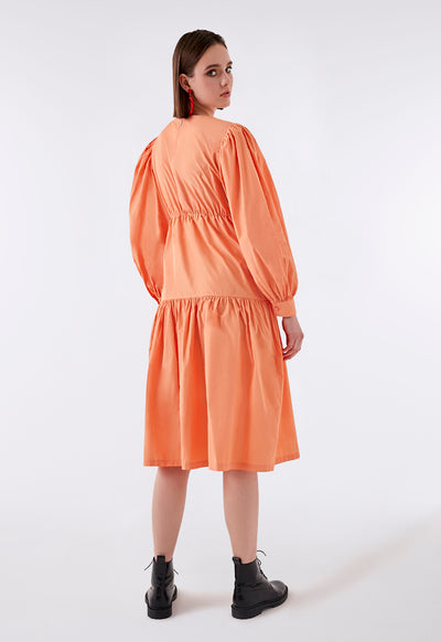 Layered Stitch A-Line Dress