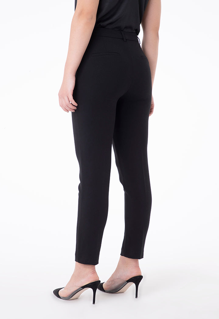 Black Straight Fit Trouser