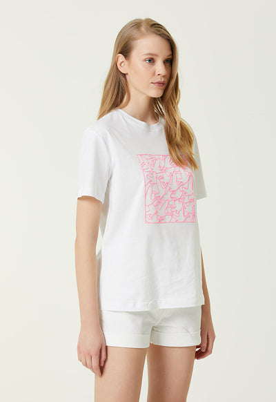 Club Monogram Logo T-Shirt White