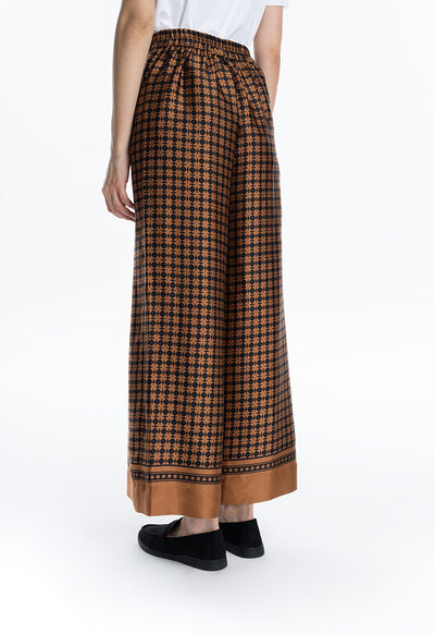 Optical Printed Straight Leg Trouser