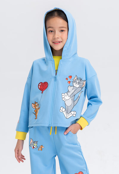 Tom And Jerry Long Sleeve Hoodie Jacket