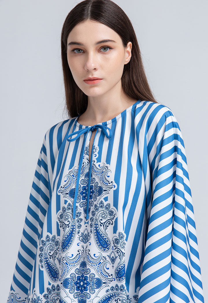 Striped Kaftan Blouse