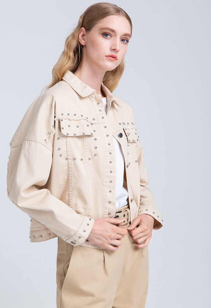 Yoke Studded Outerwear