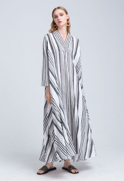 Thick Stripe Long Maxi Dress