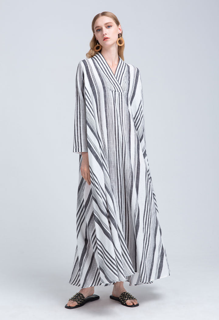 Thick Stripe Long Maxi Dress