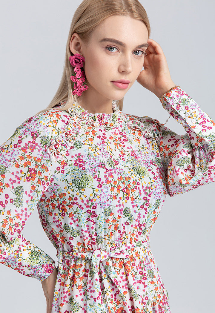 All Over Printed Dress