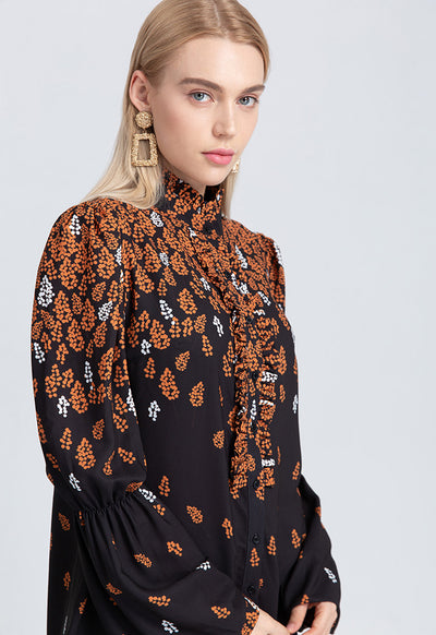 Abstract Printed Dress