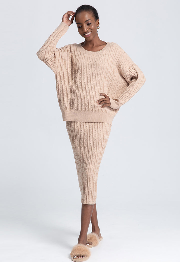 Textured Knitted Skirt