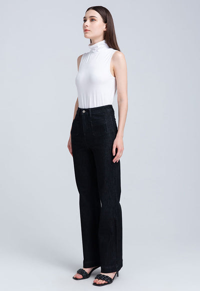 Bell Bottom Solid Trouser