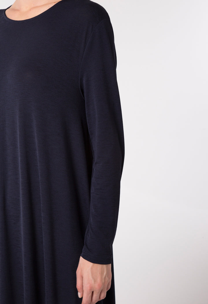 Navy Stretch Abaya - Fresqa