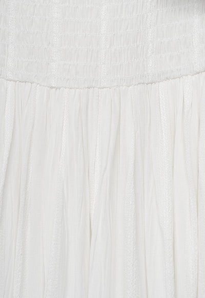 Solid Smocked Wrap Dress