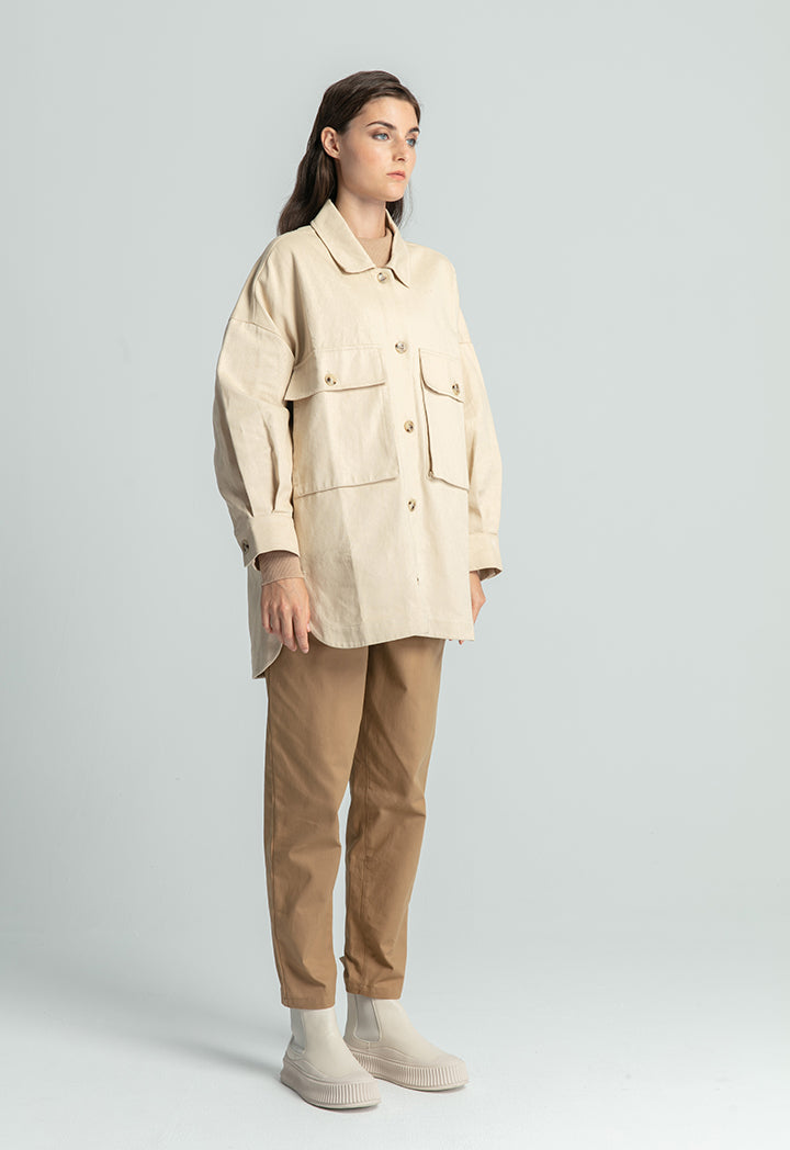Elasticated High Waist Pants