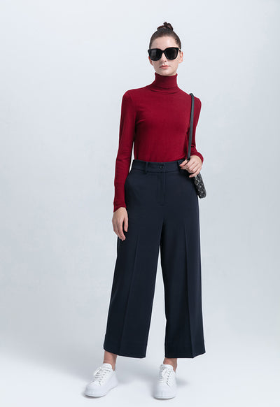 Wide Leg Classic Fit Straight Trouser