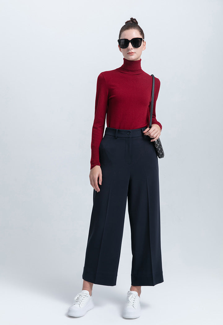 Wide Leg Classic Fit Straight Trouser