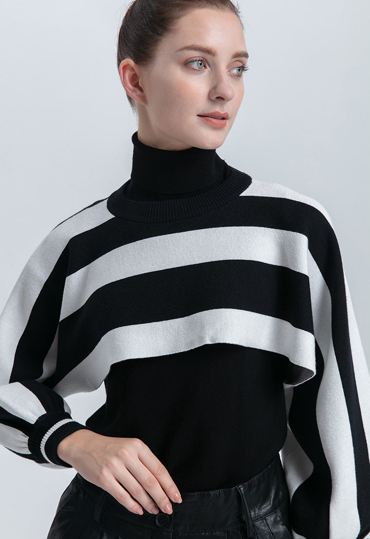 Micro Crop Knitted Striped Top