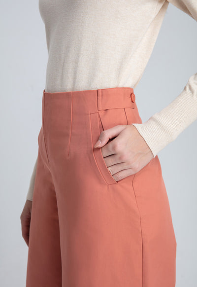 Wide Leg Straight Cut Culottes