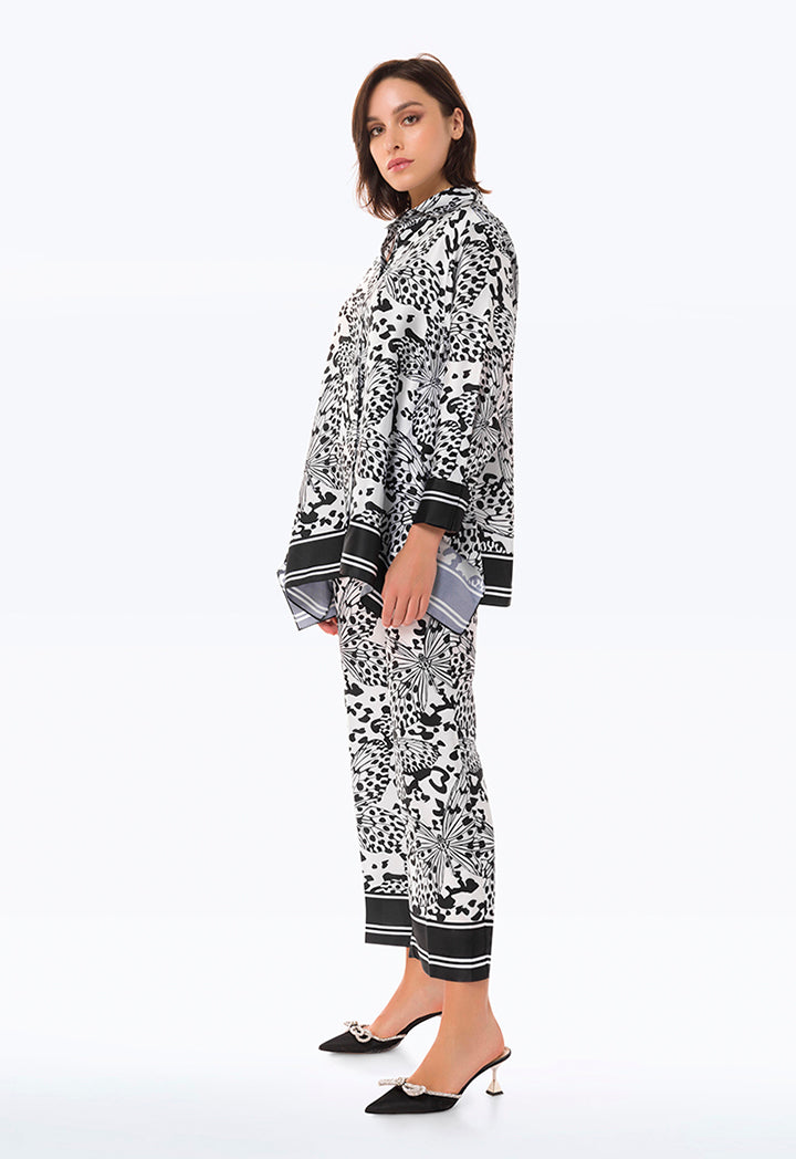 Big Butterfly Printed Culottes