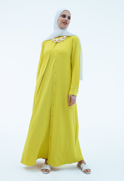 Maxi Shirt Dress With Self-Fabric Belt