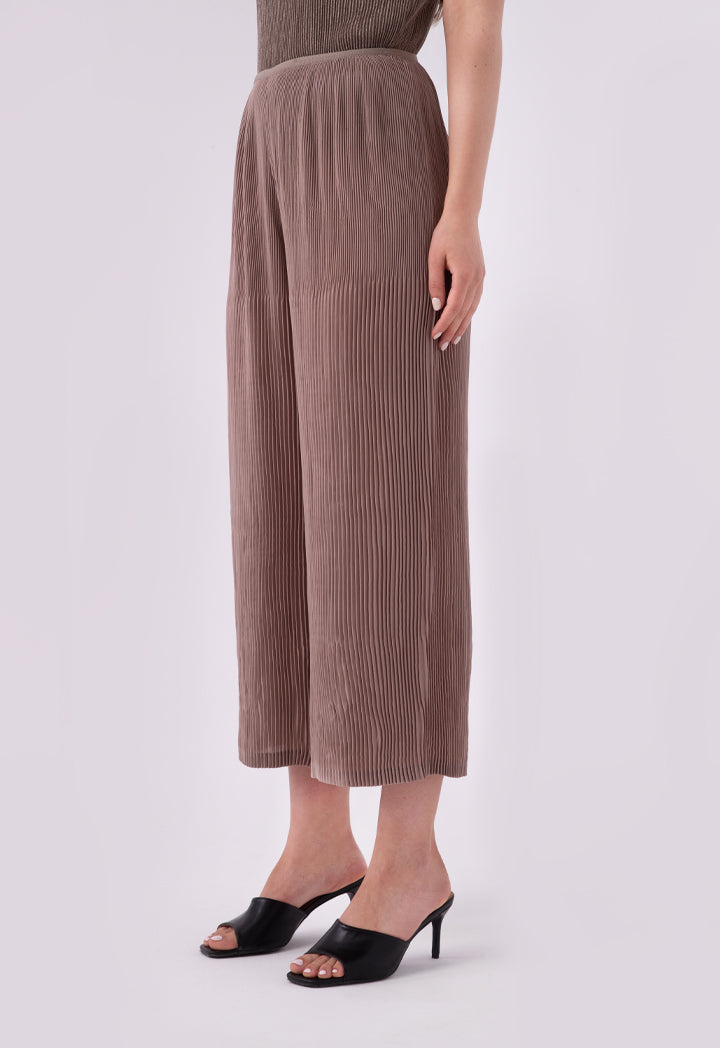 Thin Electric Pleated Wide Leg Pants