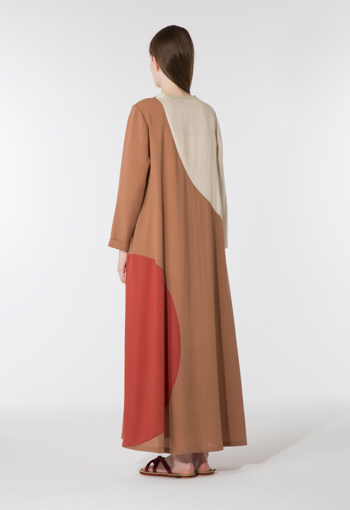 Color Block Maxi Dress