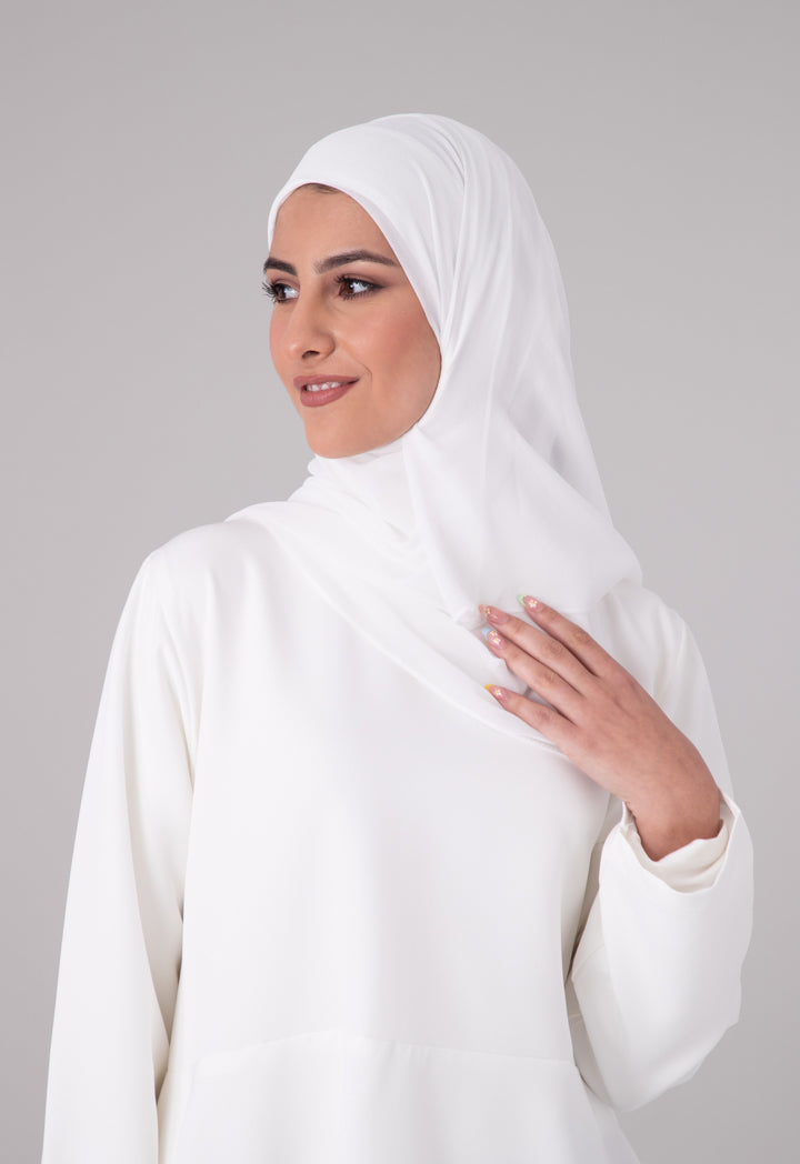 Solid Chiffon Turtleneck Hijab