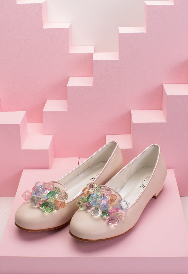Gems Embellished Flat Shoes
