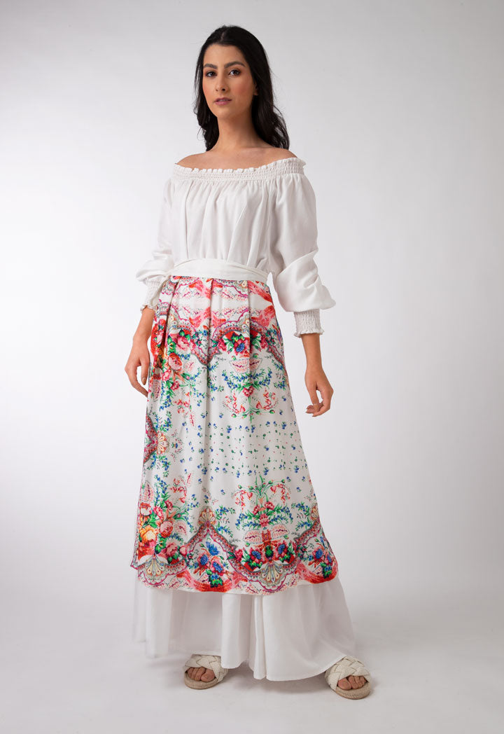 Printed Open Skirt