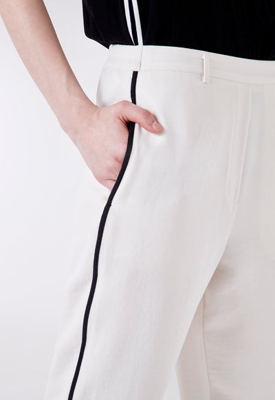 Contrast Side Piping Trim Trouser