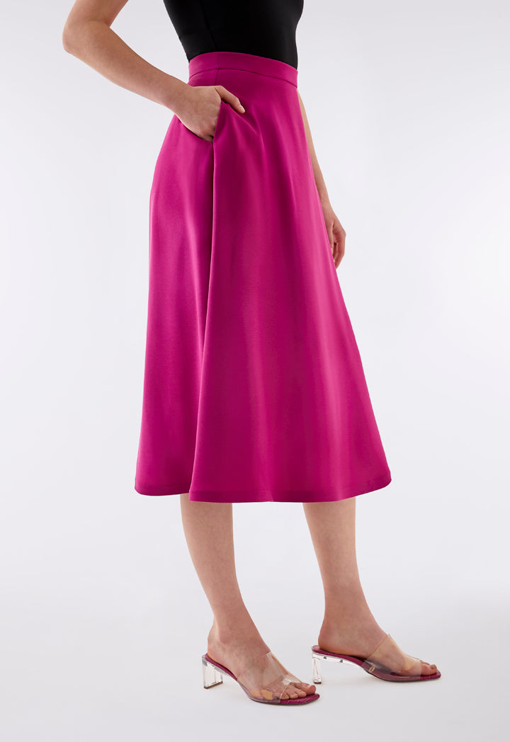 Midi Length -Line Skirt