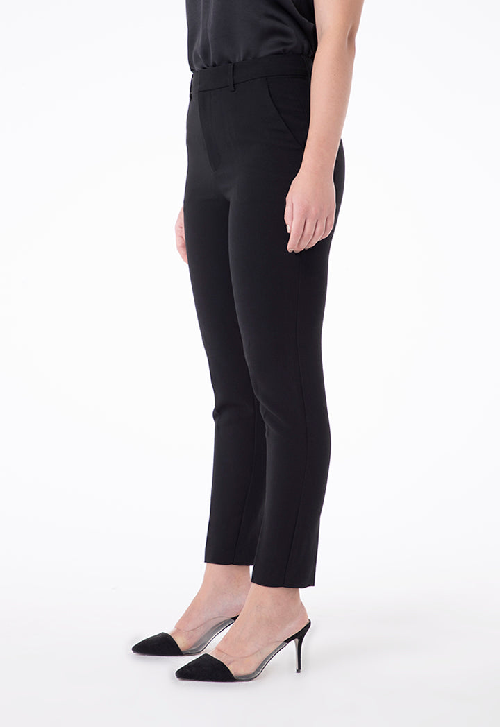 Black Straight Fit Trouser