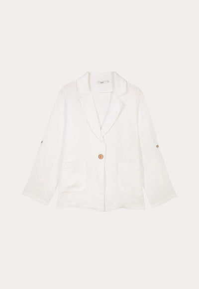 Textured Linen Light Blazer