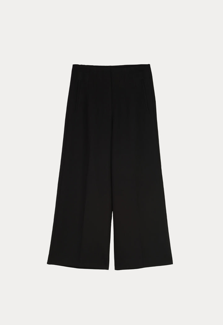 Solid Pleated Culottes