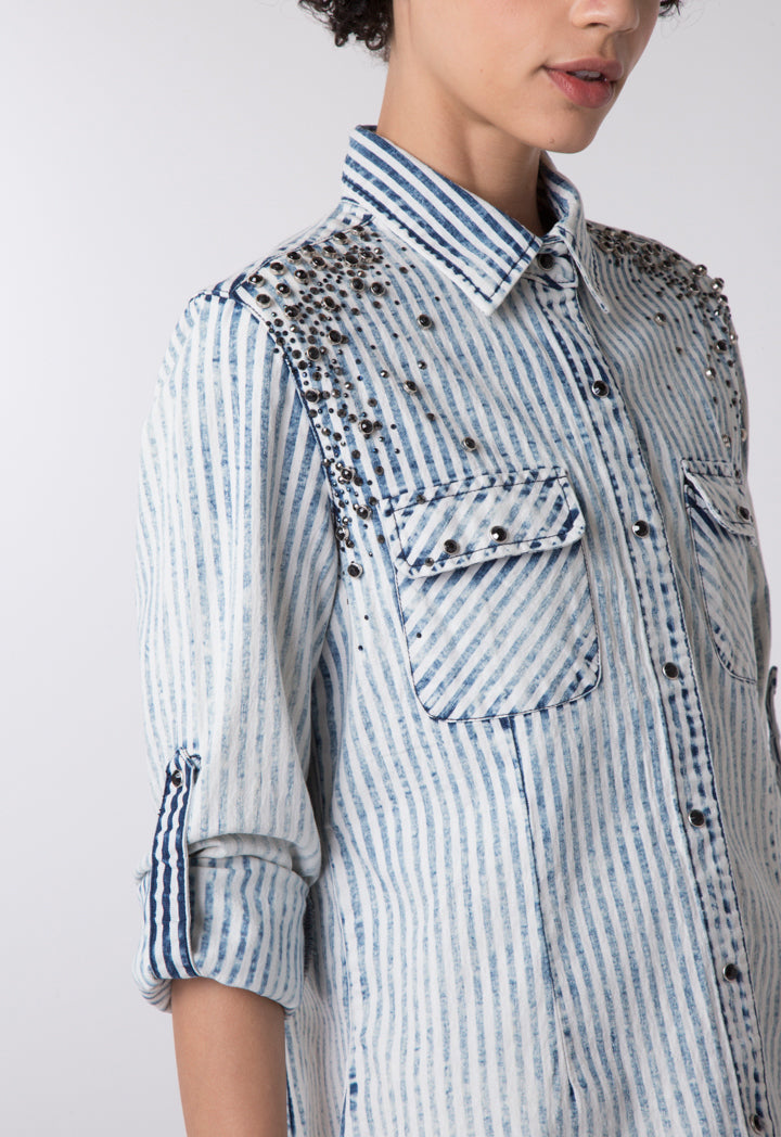 Studded Denim Shirt