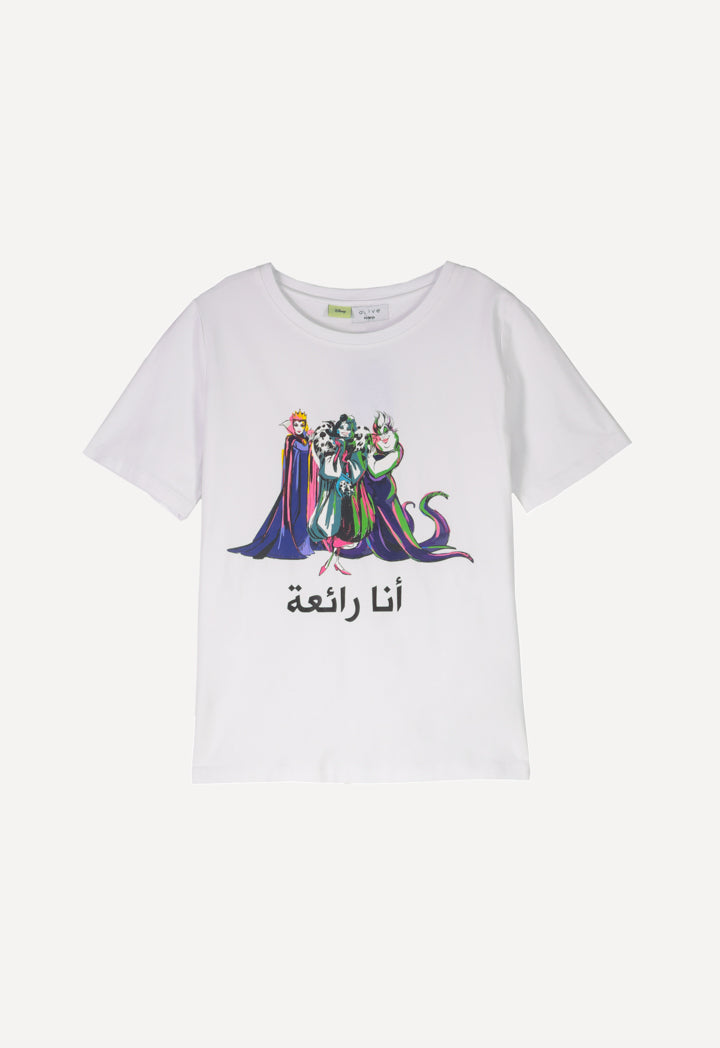 White Printed T-Shirt