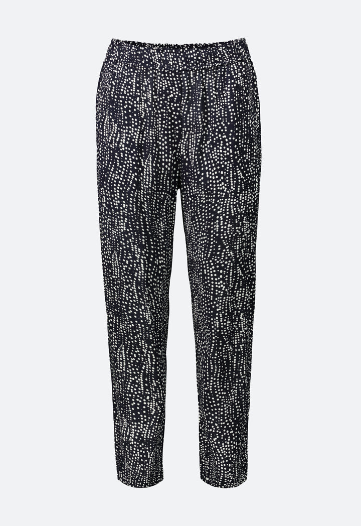 Polka Dot Print Pegged Trouser