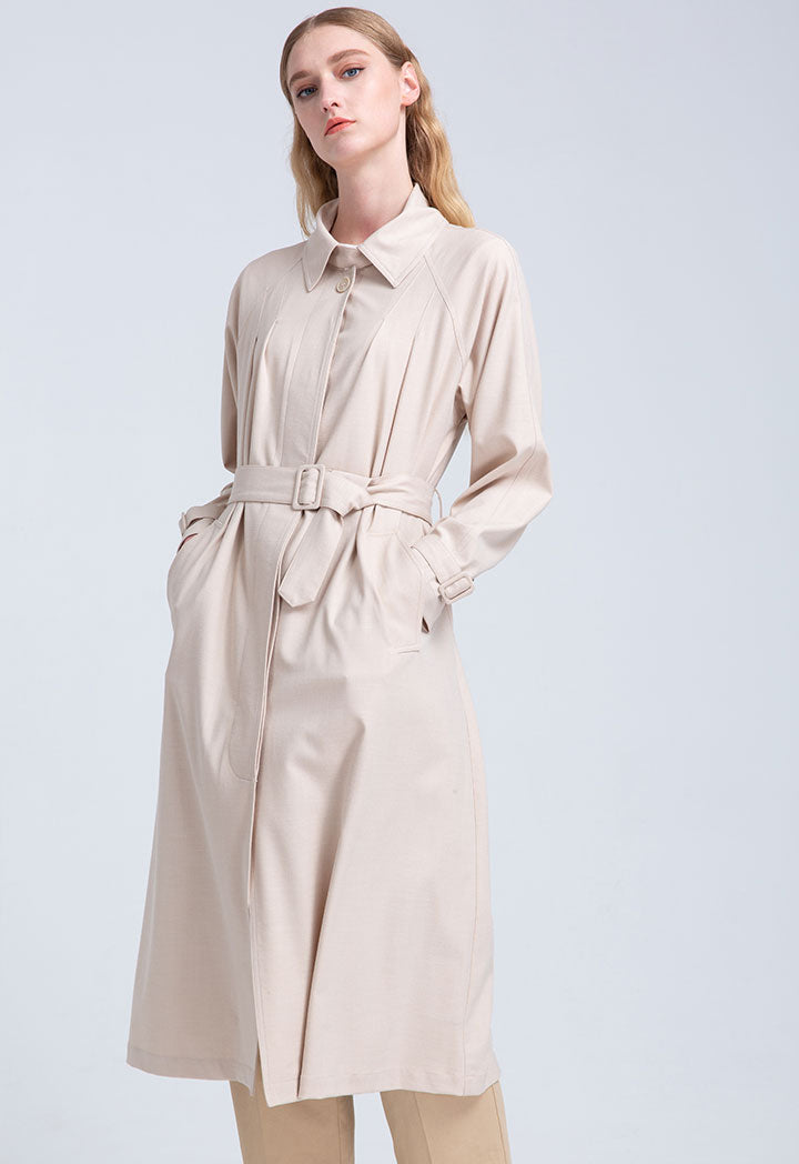 Solid Long Outerwear