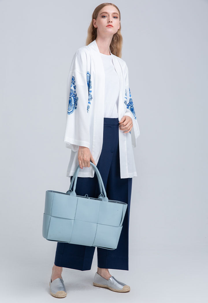 Long Sleeve Printed Block Outerwear